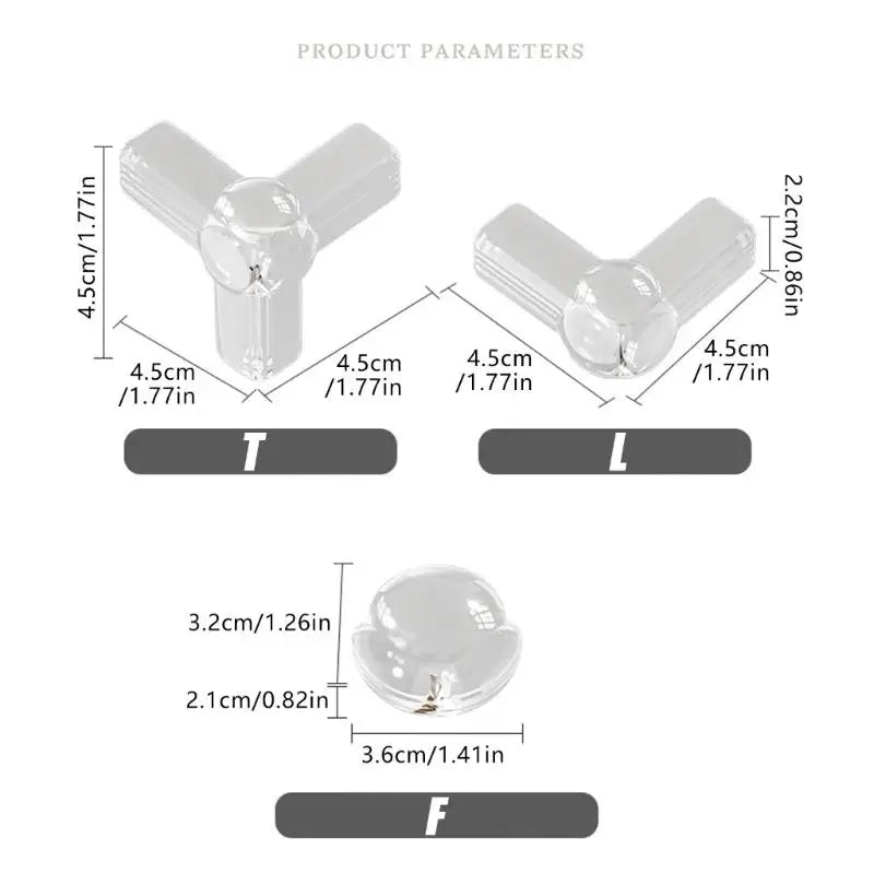 Clear Baby Corner Guards | Shock-Absorbing Table Edge Protectors 4pk