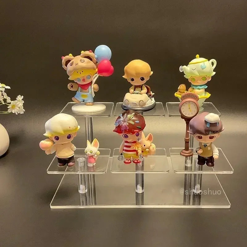 Acrylic Square Display Stand for Figurines, Perfume & Jewelry