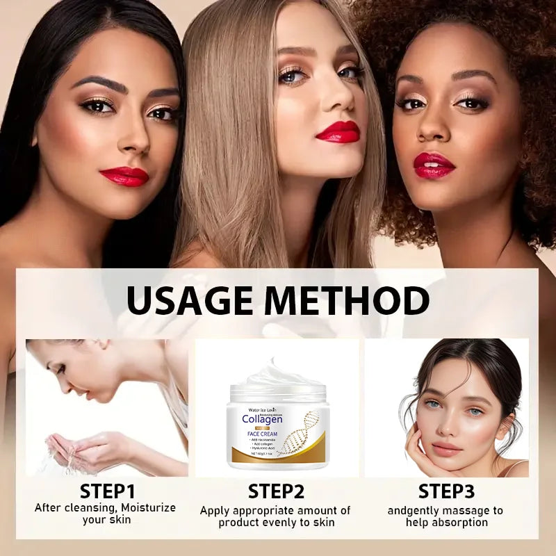 Collagen Day & Night Moisturizer | Shea Butter, Niacinamide & Vitamin E Collagen Face Cream Peaceful Pleasures Health and Wellness