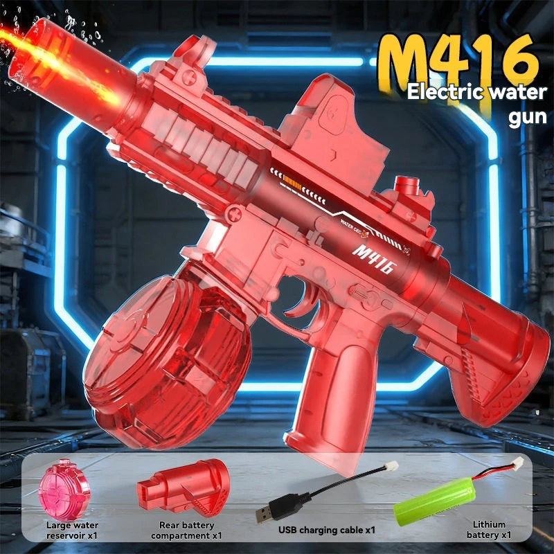 2026 Explosion Flash M416 Children's Electric Water Gun Toy