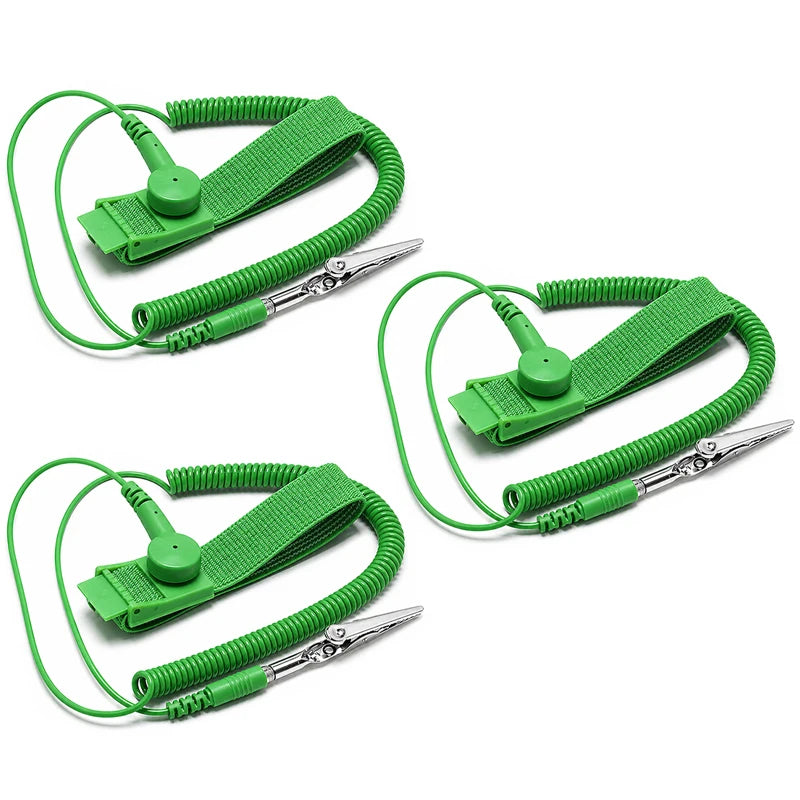 Anti-Static ESD Wrist Strap Grounding Band with Alligator Clip