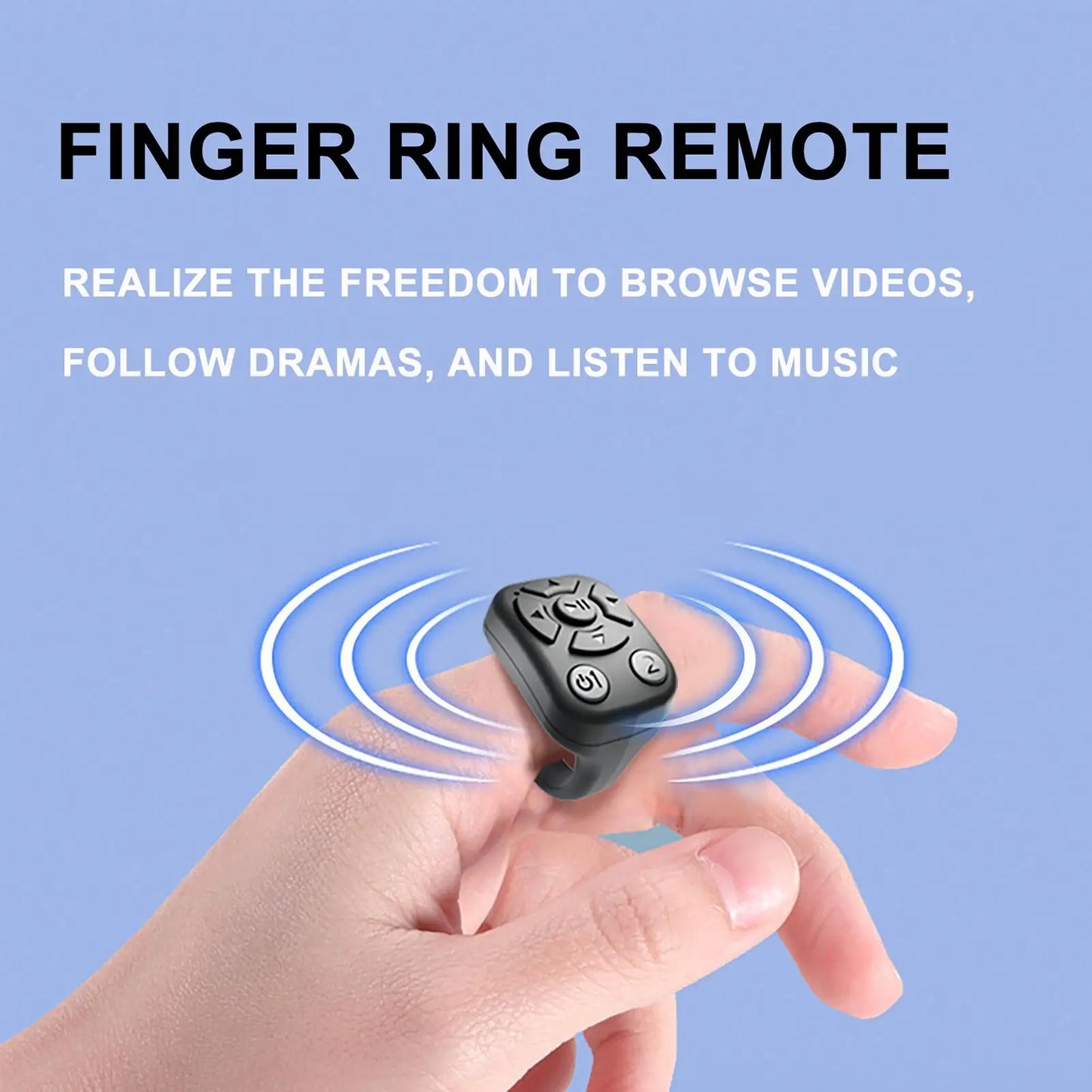 Bluetooth Scrolling Ring – Wireless Selfie & Presentation Clicker Peaceful Pleasures Health and Wellness