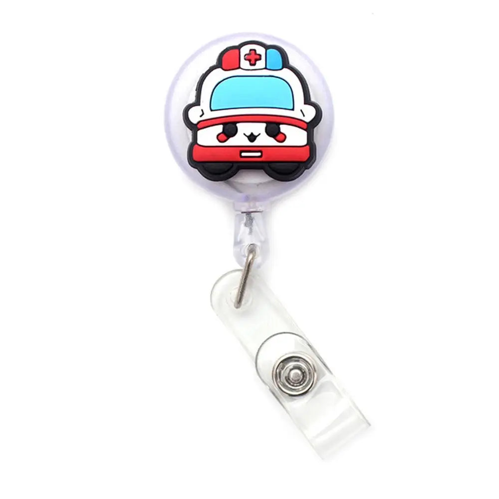Clips Nurse Doctor Students Card Name Card Holder Nurse Badge Holder Retractable Badge Reel ID Card Clips Hospital Badge Holder Peaceful Pleasures Health and Wellness 06
