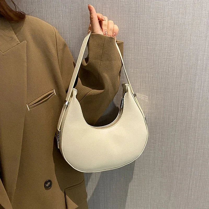 Women's PU Leather Hobo Shoulder Bag | Small Clutch & Travel Bag