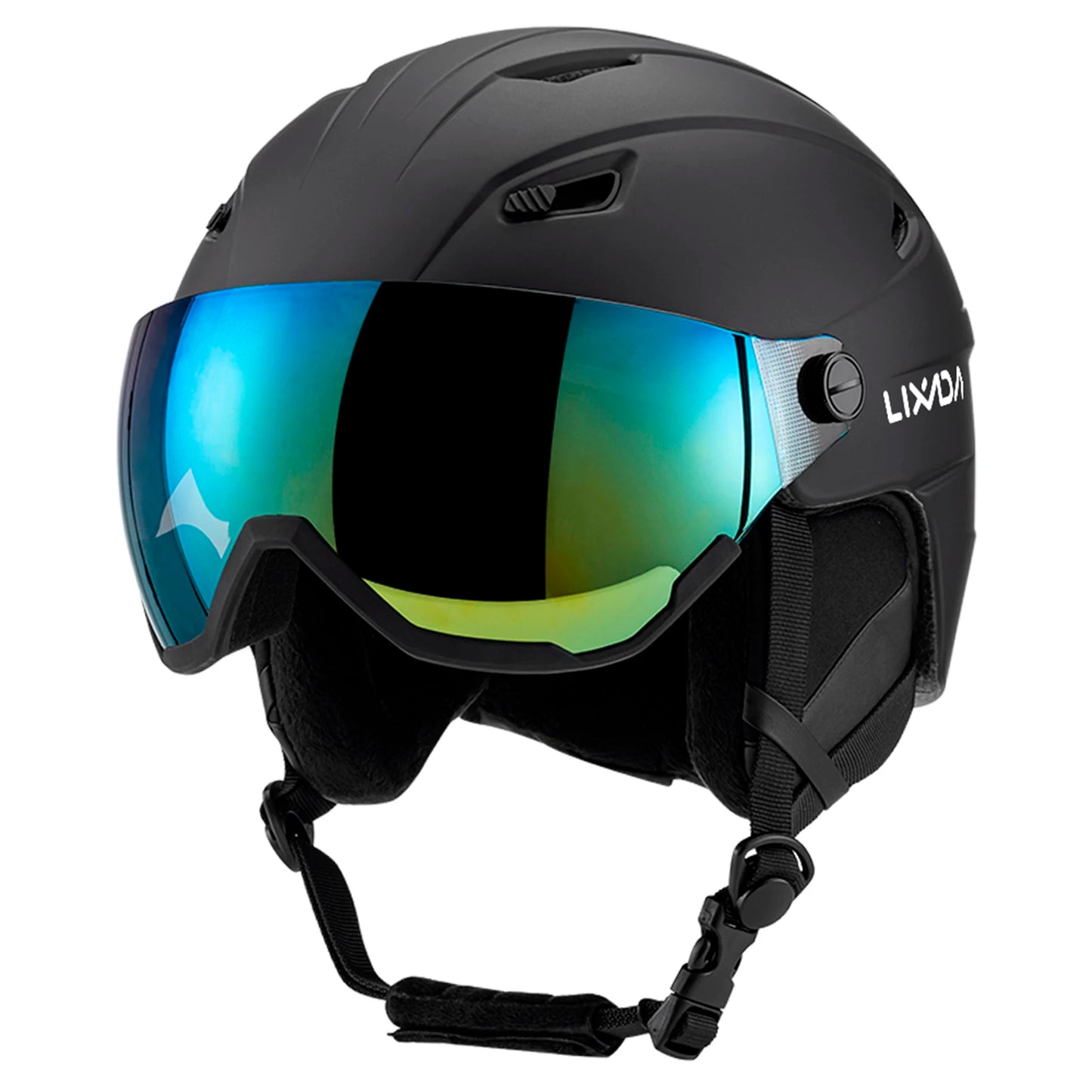 Women Snowboard Helmet Integrated Ski Men Removable Visor Goggles