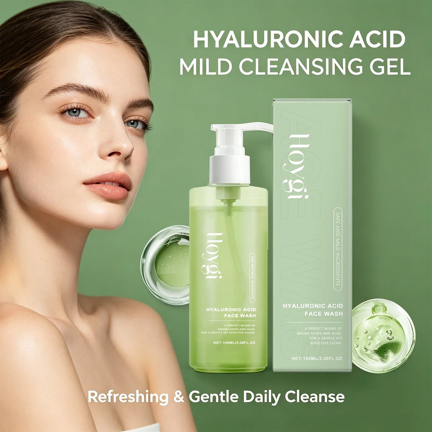 Hyaluronic Acid Face Wash – Pore Purifying Daily Cleanser