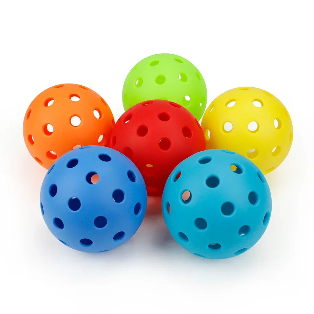 Pickleball 72MM Durable 26 Holes Outdoor 3/6/10Pcs Pickleballs Outdoor for Competition pickleball Packs of Pickleballs Peaceful Pleasures Health and Wellness 10Pcs Mix
