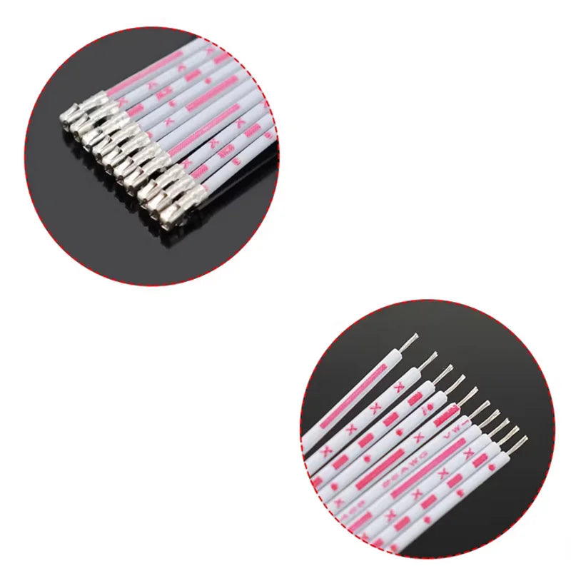 5PCS PH2.0 XH 2.54mm 12P Red and White Flat Cable Single Head Double Head Terminal Line 10cm 20cm 30cm (No Plastic Shell ) Peaceful Pleasures Health and Wellness