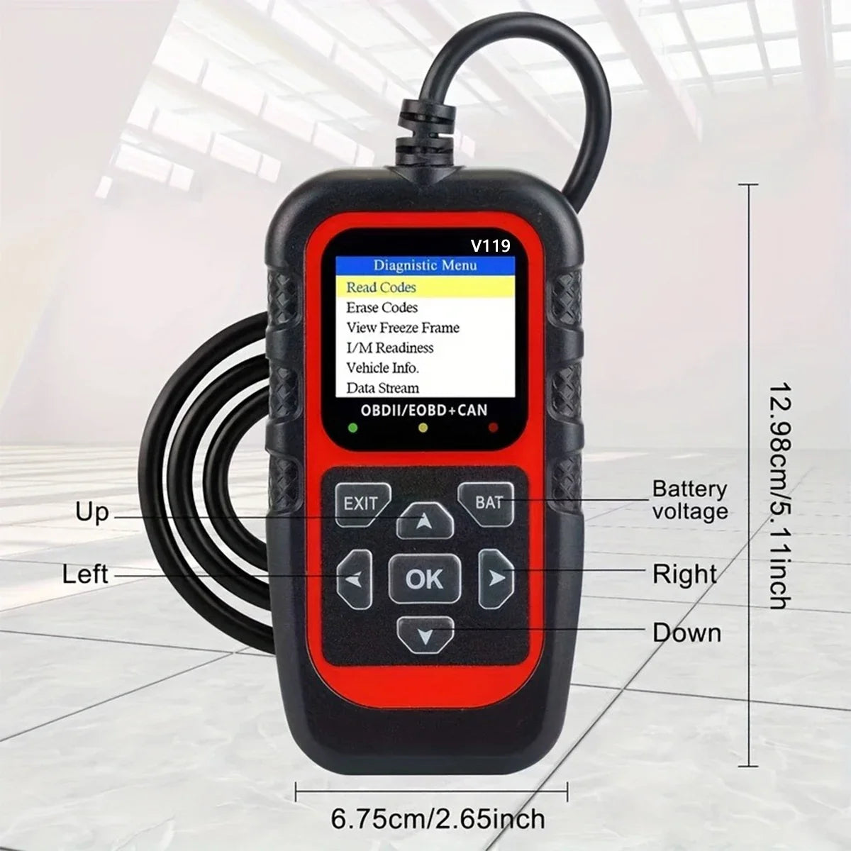 V119 OBD2 Car Diagnostic Scanner Tool – 8 Languages 2025 Peaceful Pleasures Health and Wellness