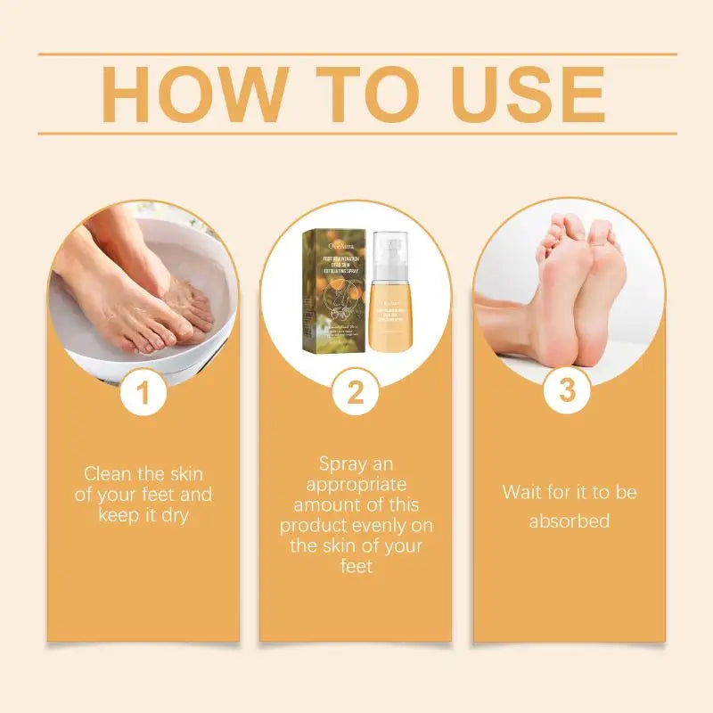 OceAura Nourishing Foot Spray Gentle Cleansing Moisturizing Pampering Heel Dry Daily Care Spray Peaceful Pleasures Health and Wellness Default Title