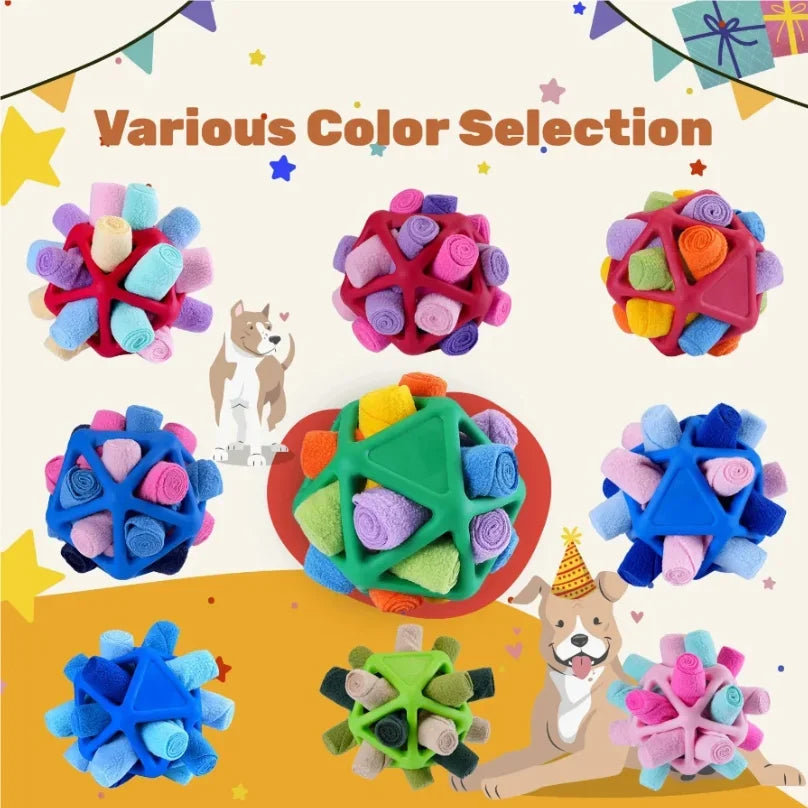 Dog Snuffle Ball – Interactive Foraging & Enrichment Toy Dog Enrichment Toy Peaceful Pleasures Health and Wellness