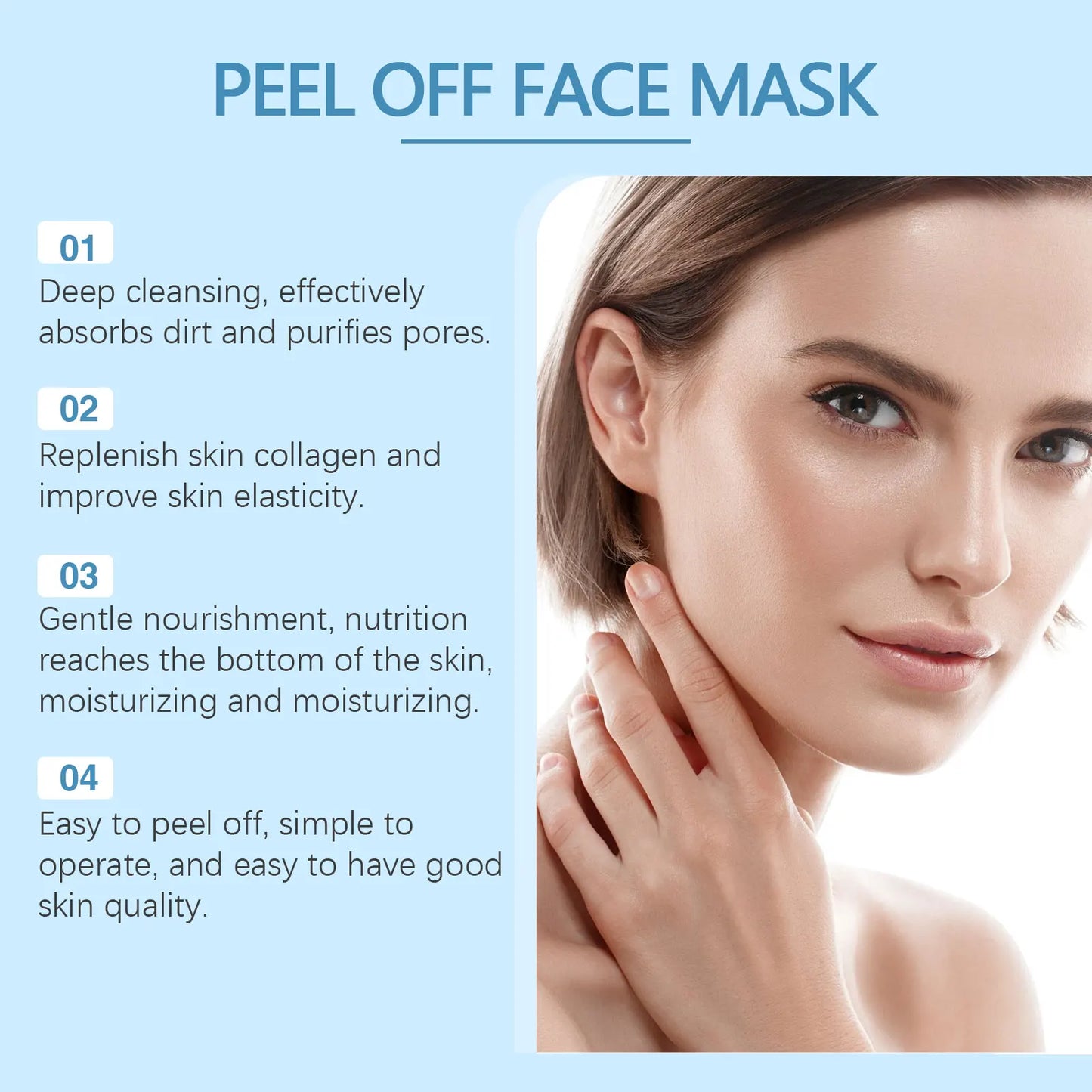 Bamboo Charcoal Blackhead Peel Mask – Deep Pore Cleanser