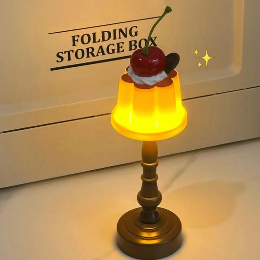 Pudding Nightlight Atmosphere Bedroom Decoration Desktop Sleep Decoration High Beauty Cute Gadgets Girl Gift LED Desk Lamp New Peaceful Pleasures Health and Wellness