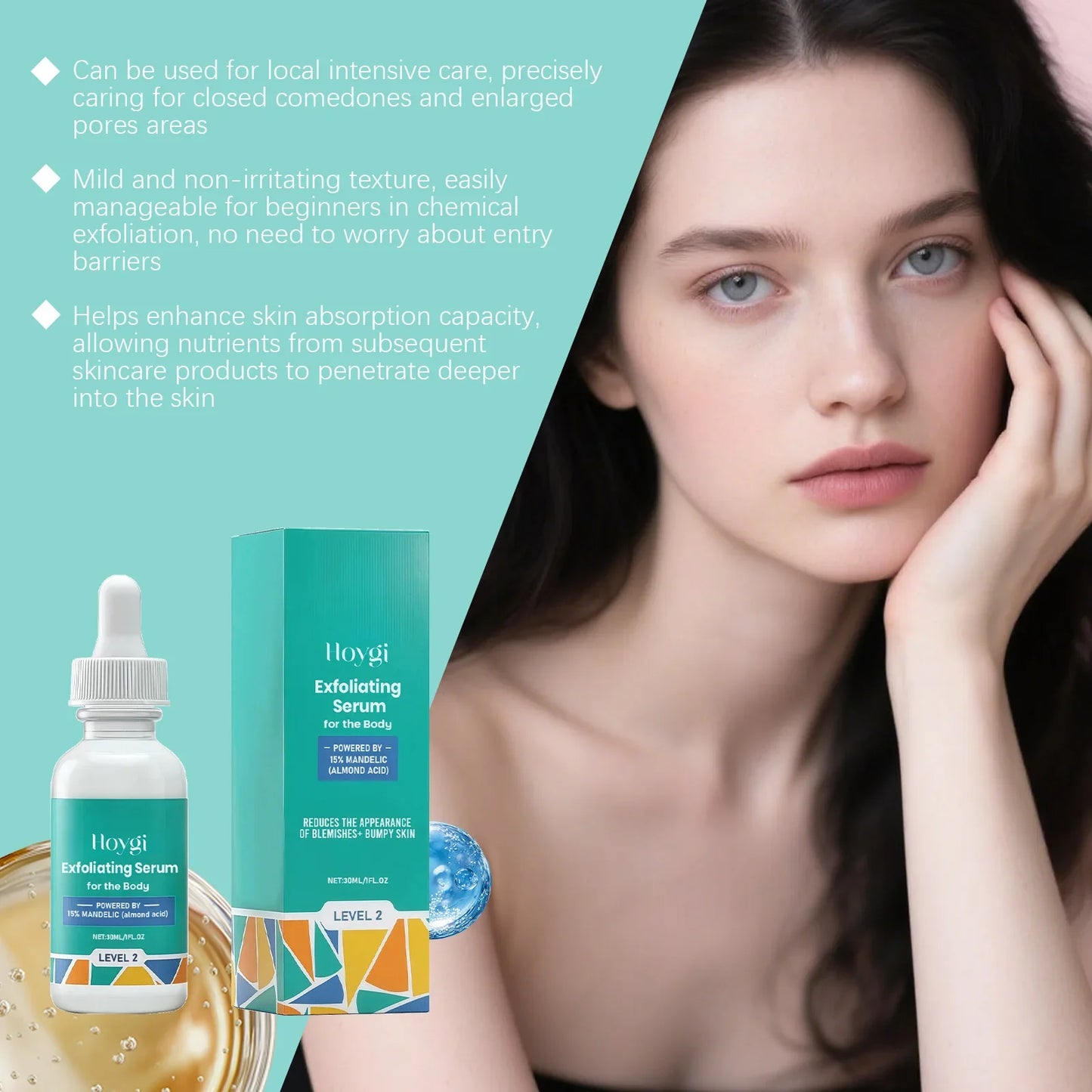 Mandelic Acid Face Serum – Pore Minimizer & Brightening 30ml