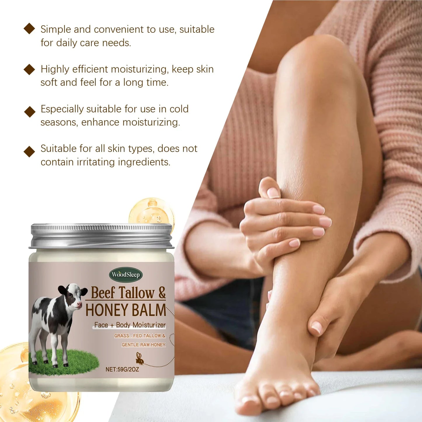 WOODSLEEP Shea Butter Cream – Moisturizing Face & Body