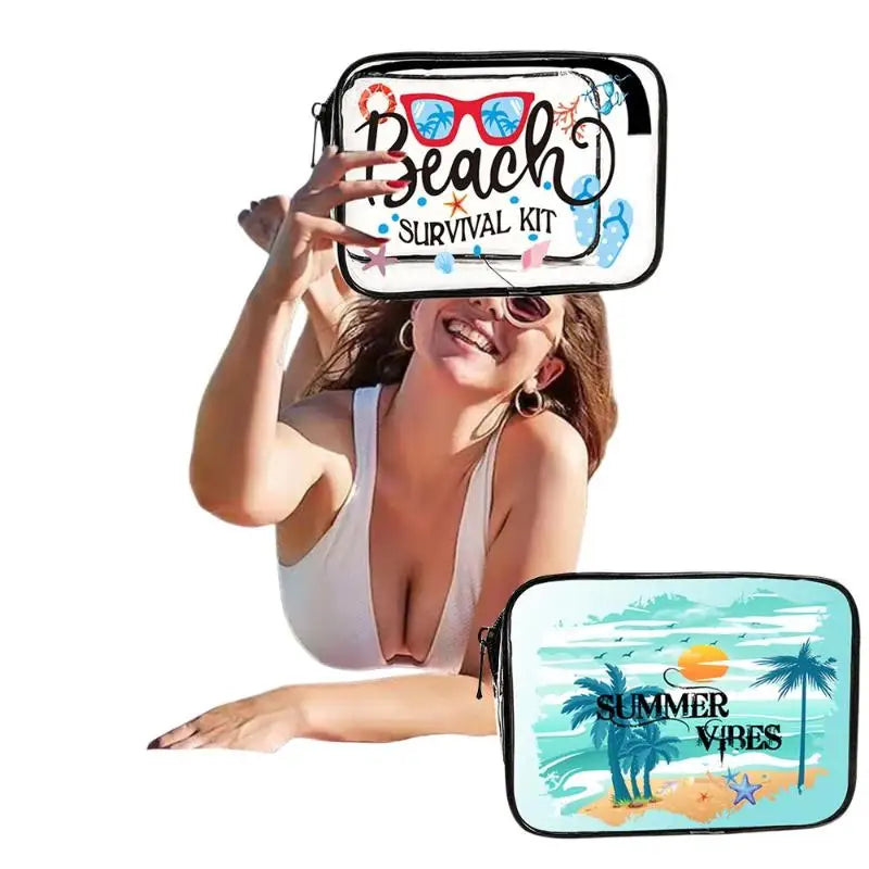 Clear PVC Travel Toiletry & Makeup Bag – Waterproof Organizer