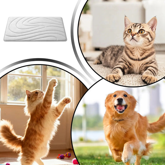 Dog Cooling Bed Non-Slip Washable Kennel Bed Cooling Dog Mat For Pet Hamster Animals Summer Outdoor Indoor Beach Car Travel Home Peaceful Pleasures Health and Wellness