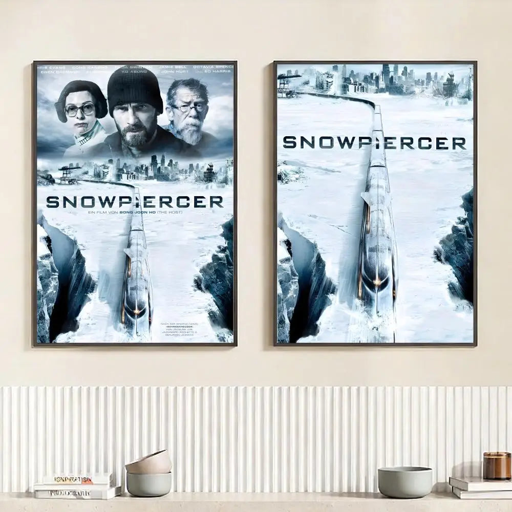 Snowpiercer Movie Poster HD Self-Adhesive Waterproof Wall Art Movie Wall Poster Peaceful Pleasures Health and Wellness