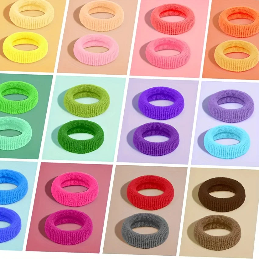 280colorful headband boxes, 24 colors, high-elasticity candy-colored seamless towel ribbons, suitable for daily wear, comes with Peaceful Pleasures Health and Wellness