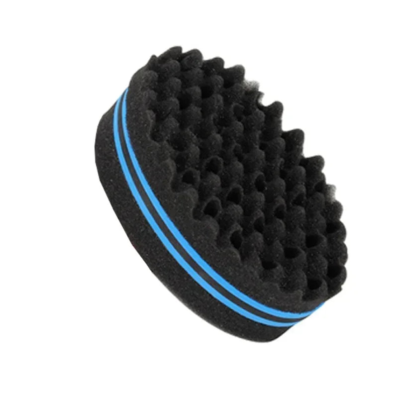 Oval Double Sides Magic Twist Hair Brush Sponge Brush For Natural Afro Coil Wave Dread Sponge Brushes Hair Braids Braiding Hair Peaceful Pleasures Health and Wellness