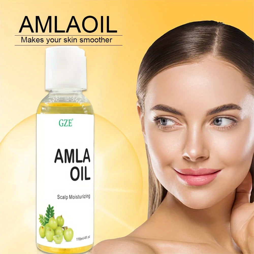 GZE Amla Hair Oil – Shine, Scalp Moisture & Strength | 118ml Amla Hair Oil Peaceful Pleasures Health and Wellness