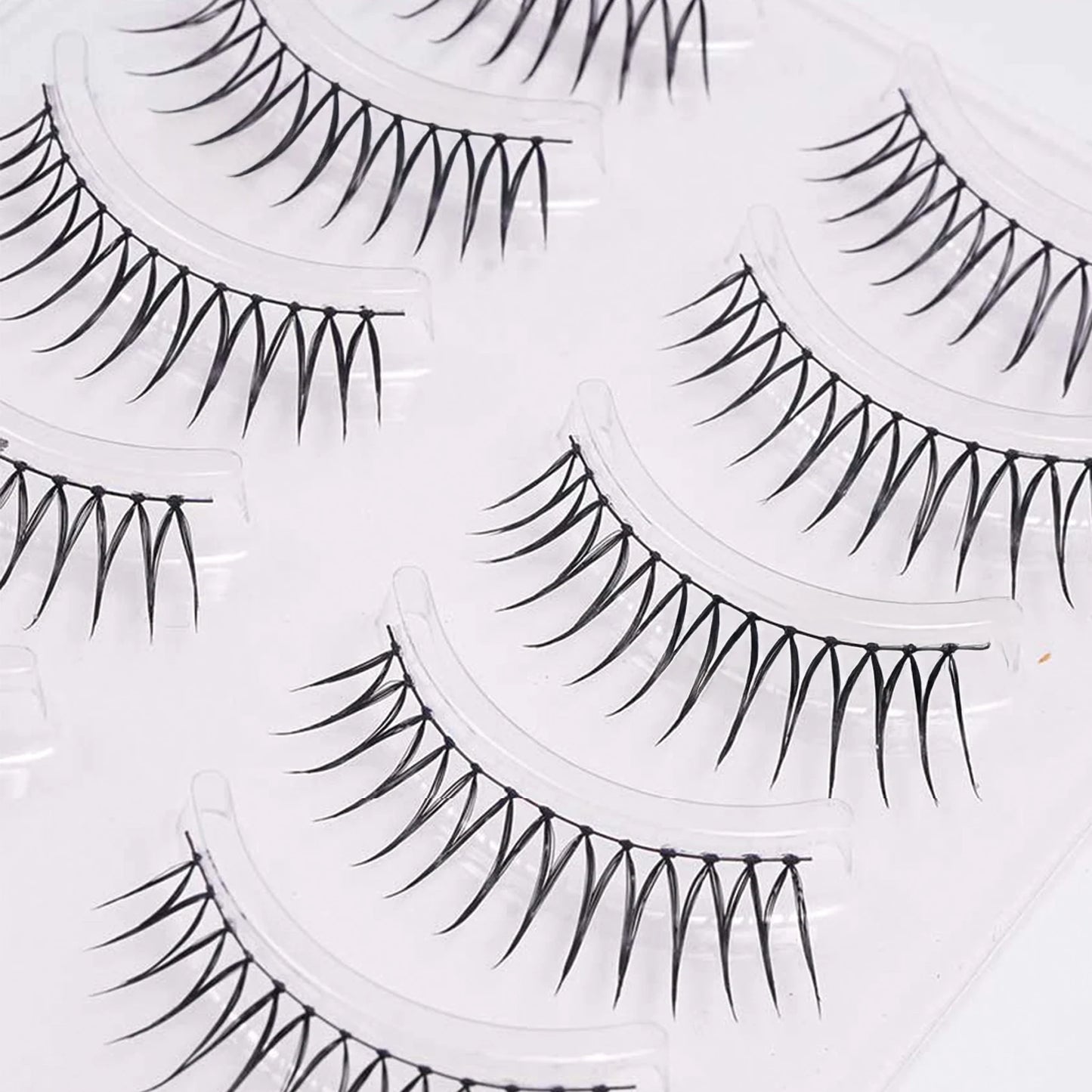 5 Pairs Fluffy U-Shape False Eyelashes | 3D Natural Strip Lashes