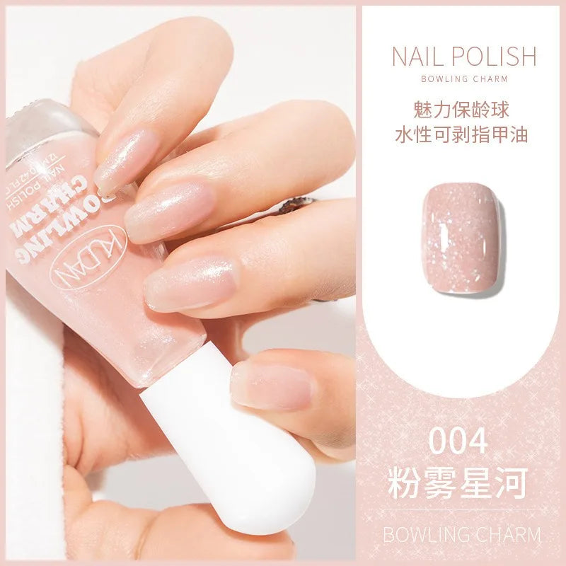 40 Colors Water-Based Nail Polish | Quick Dry No-Lamp Tearable