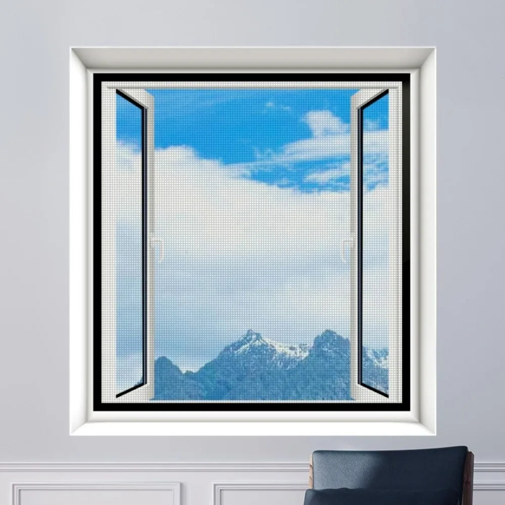 Magnetic Window Screen Mesh – DIY Insect Proof Cuttable Curtain