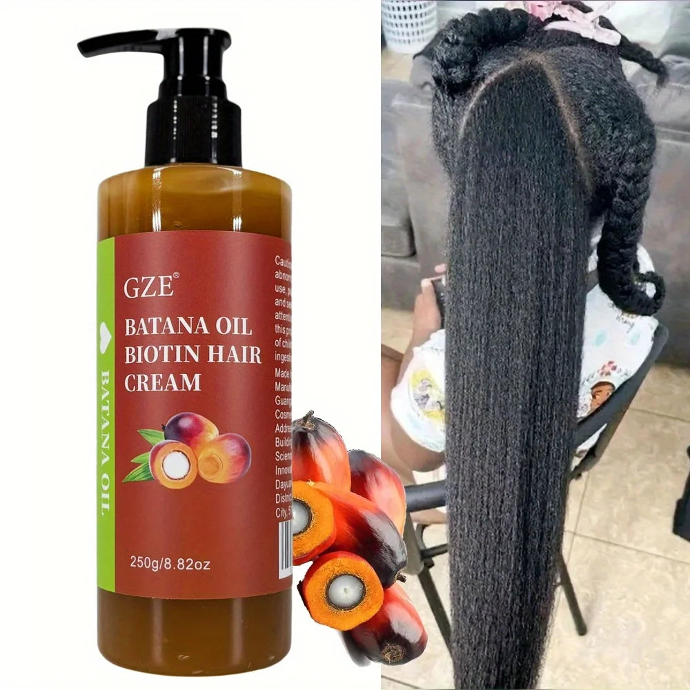 GZE Batana Oil Biotin Hair Cream – Anti-Breakage & Repair