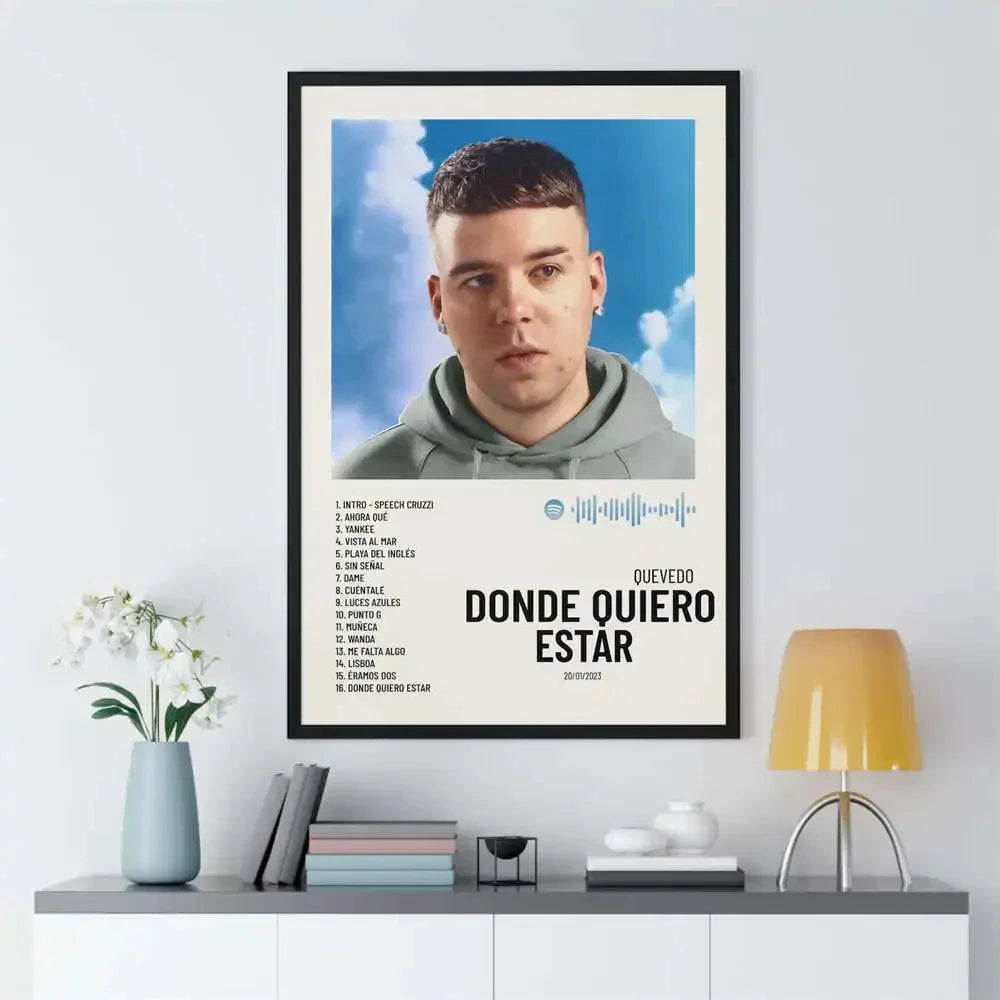 Latin Rapper Music Canvas Wall Art | Quevedo Feid Rauw Alejandro