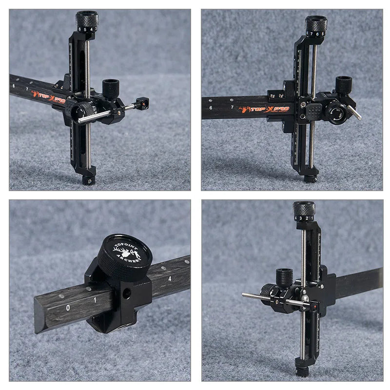 Archery TR1003 Recurve Bow Sight 9inches Carbon Bar 1 Pin Aluminum