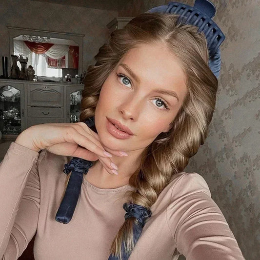 Silk Curls Hair Styling Tools, Soft Lazy Foam Rod, Heatless Curling Rod Headband, Hair Rollers, Sleeping Peaceful Pleasures Health and Wellness