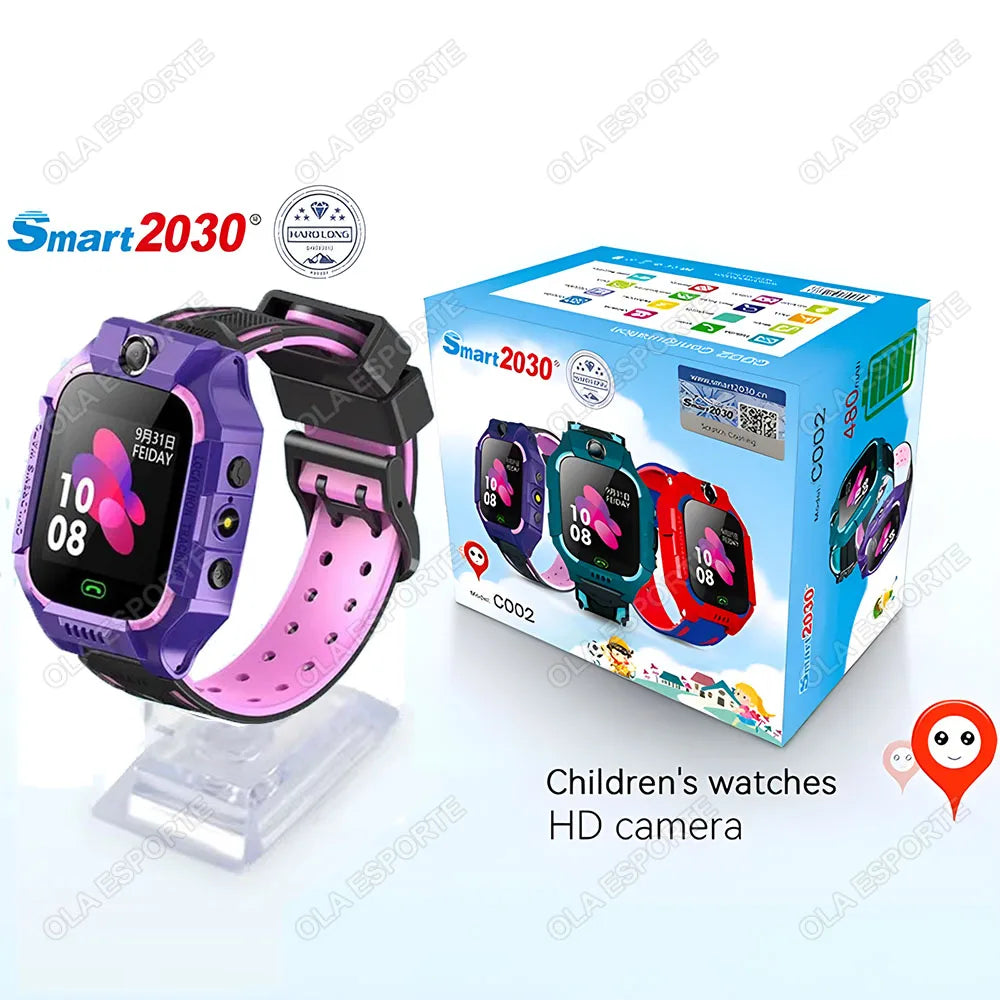 Kids GPS Smartwatch 2G SIM SOS Call IP67 Waterproof | Ages 3–12