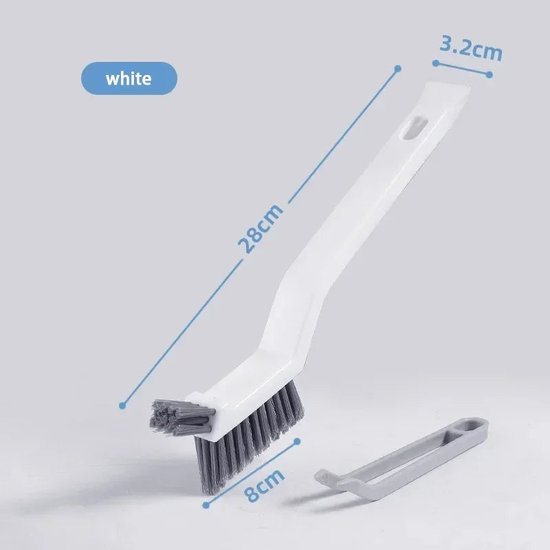 Effective Cleaning Brush for Corners and Gaps - 2-in-1 Multipurpose Bathroom and Floor Tiles Cleaning Brush Peaceful Pleasures Health and Wellness