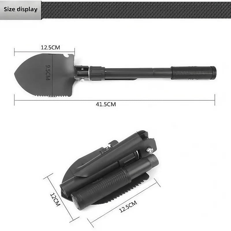 Camping Foldable Shovel Folding Garden Tool Stainless Steel Mini For Hoe Tools Farm Equipment Multifunctional Gardening Tactical Peaceful Pleasures Health and Wellness