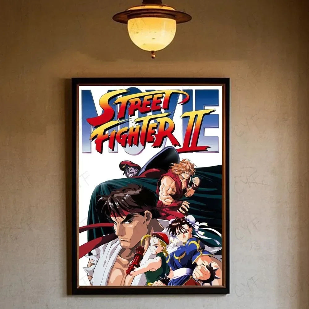 Game Street Fighter Poster Aesthetic Canvas Painting Prints Wall Art Picture for Bedroom Home Decor Peaceful Pleasures Health and Wellness