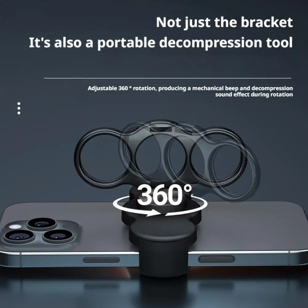 Rotating Back Clip Phone Stand | Folding Telescopic Holder