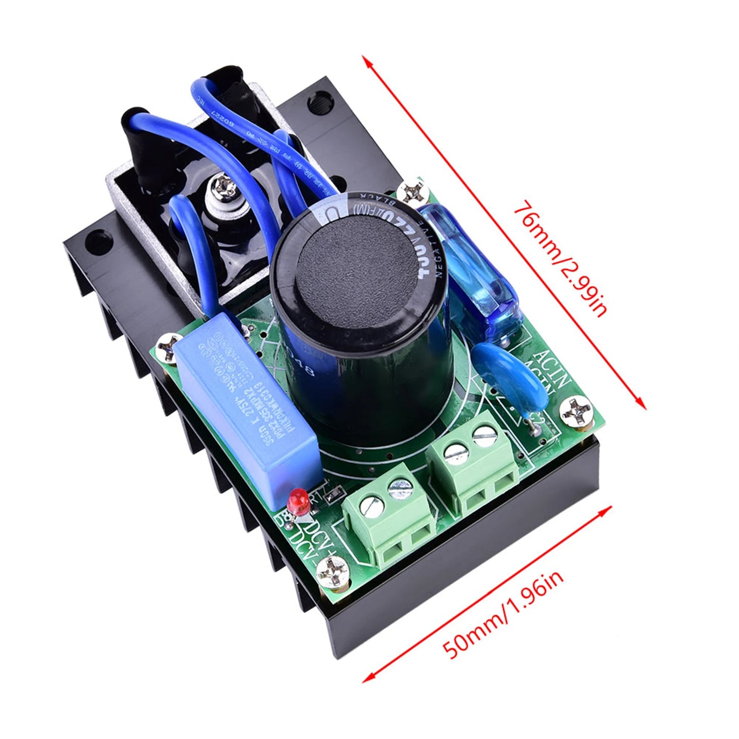 Rectifier Board Module Practical AC- Converter Output 0-311Vdc Short