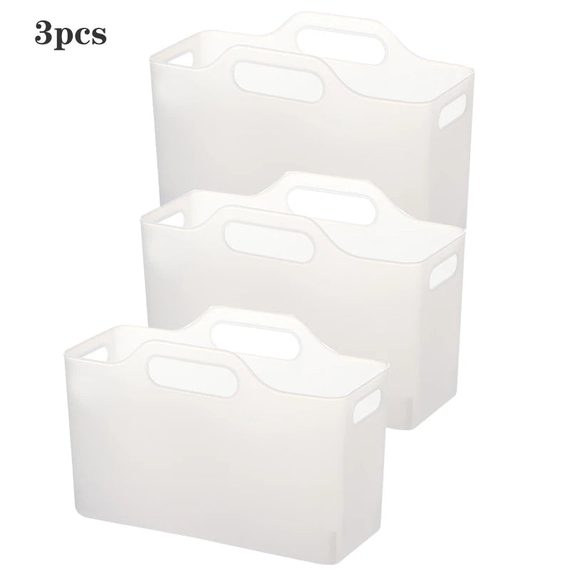 Under Sink Organizer Baskets – 2 or 3 Pack Multi-Purpose Plastic Cabinet Storage for Kitchen & Bathroom