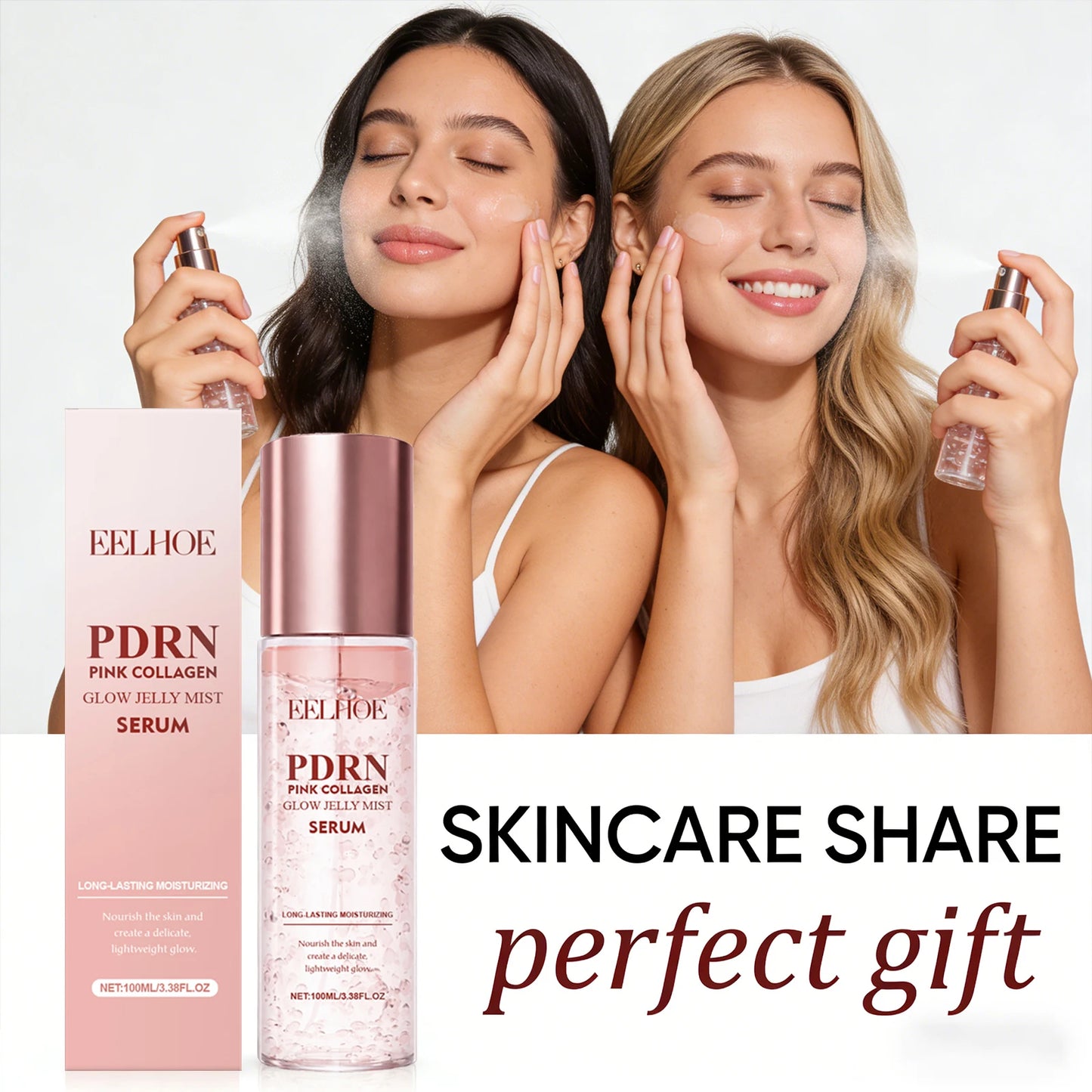EELHOE Collagen Facial Spray – Pore Minimizing & Brightening Facial Essence Spray Peaceful Pleasures Health and Wellness