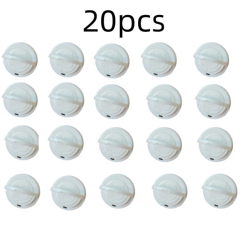 [Euronorm]10/20Pcs Socket protective cover Pull ring Power Protector Baby Safety Electric Plug Socket Cover for Baby Kid Plastic Peaceful Pleasures Health and Wellness 20pcs