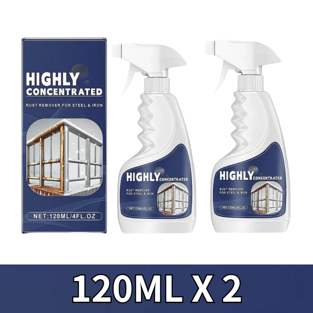 120ml Metal Rust Remover Spray – Tools, Car & Iron Surfaces