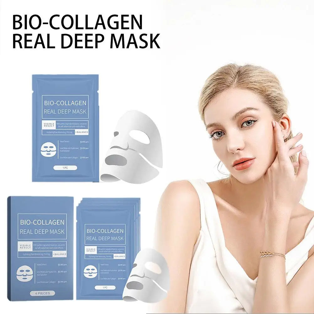 Eelhoe Collagen Facial Mask – Moisturizing, Anti-Wrinkle & Brightening Face Mask (1pc or 4pcs) Peaceful Pleasures Health and Wellness