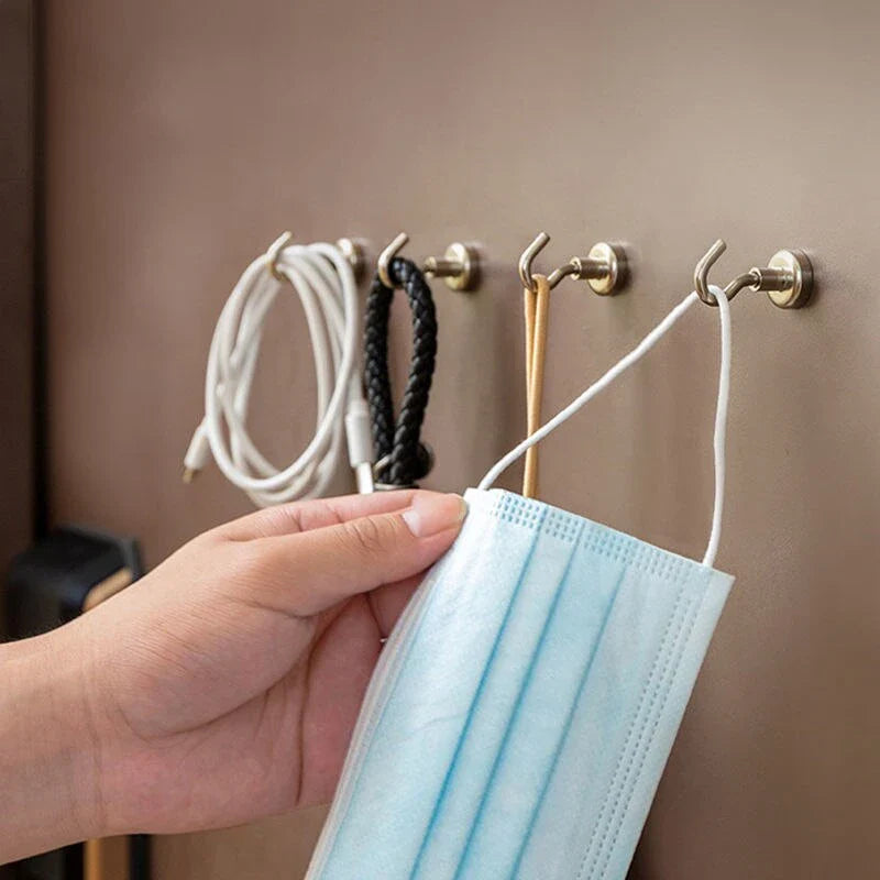 15-Pack Strong Magnetic Hooks – Kitchen, Bathroom & Key Storage