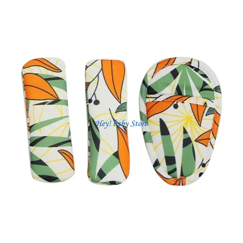Baby Stroller Shoulder Strap Covers & Crotch Pad Set 3pcs