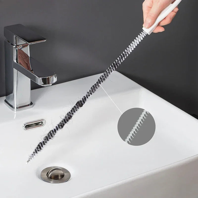 Flexible Drain Cleaning Brush – Sink & Pipe Hair Remover