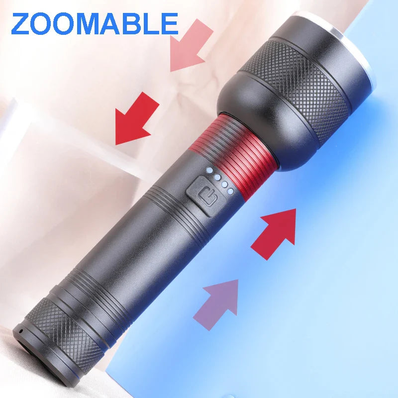 POCKETMAN XHP50 LED Tactical Flashlight – Rechargeable Torch