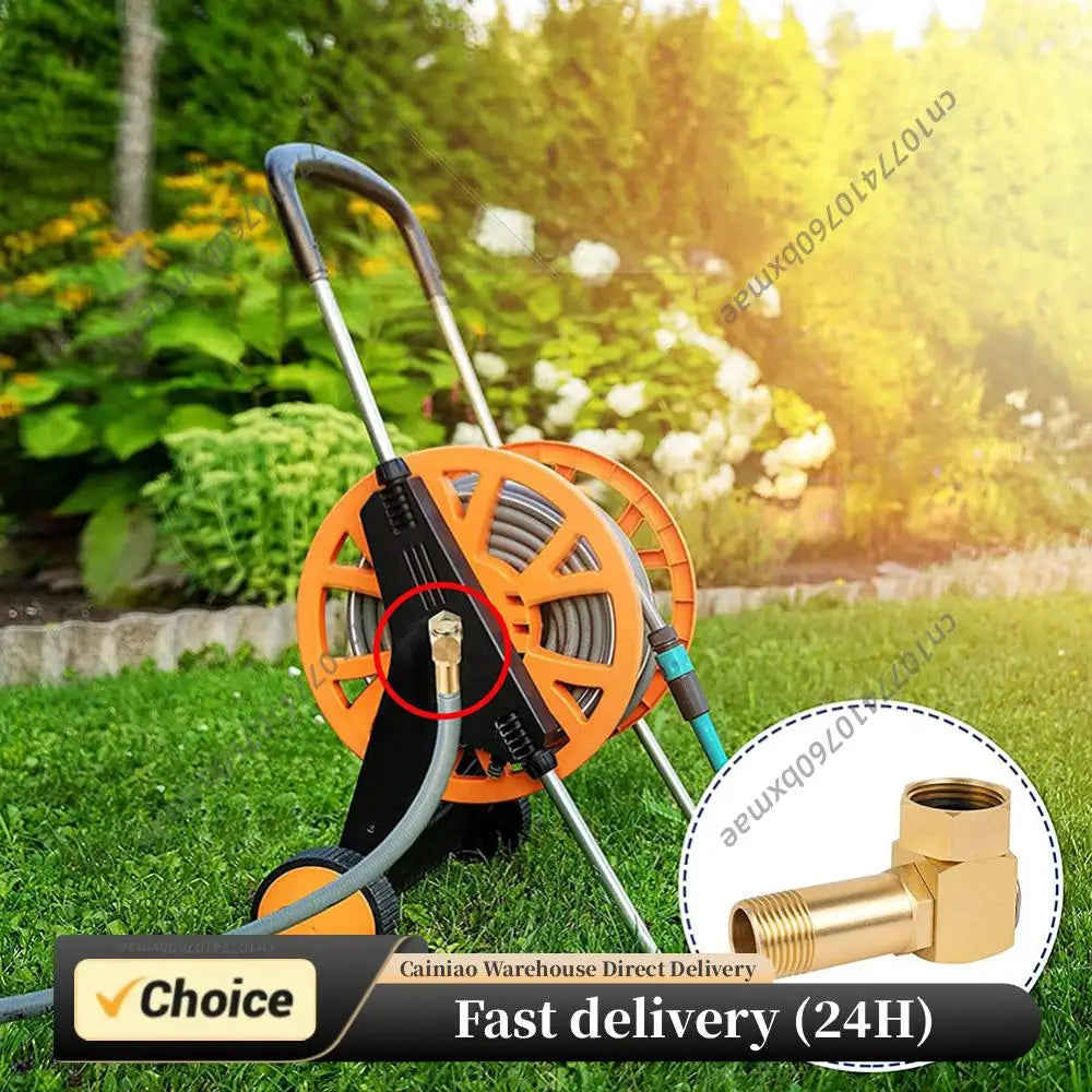 Professional Brass Garden Hose Adapter Heavy Duty Swivel Replacement Fitting Water Pipe Connector for Lawn Sprinkler System Peaceful Pleasures Health and Wellness Default Title