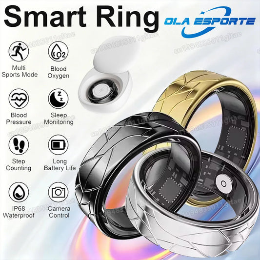 2026 Smart Ring Health and Sleep Tracker Heart Rate Blood Oxygen Monitor Brush Video 5ATM Waterproof Multi Sports Men Women Ring Peaceful Pleasures Health and Wellness