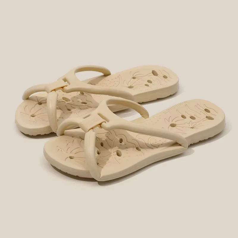JPNTKY Men's Foldable Travel Slippers – Lightweight EVA Slides